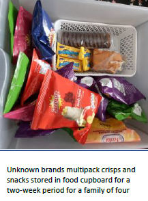 Unknown brands in food cupboard